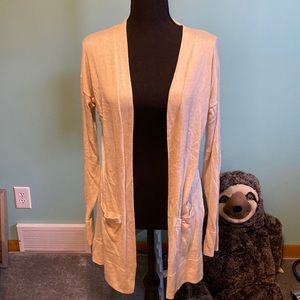 EUC So Medium Cream Beige Cardigan Sweater